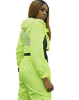 Neon Green Windbreaker Set (Unisex)