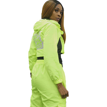 Neon Green Windbreaker Set (Unisex)