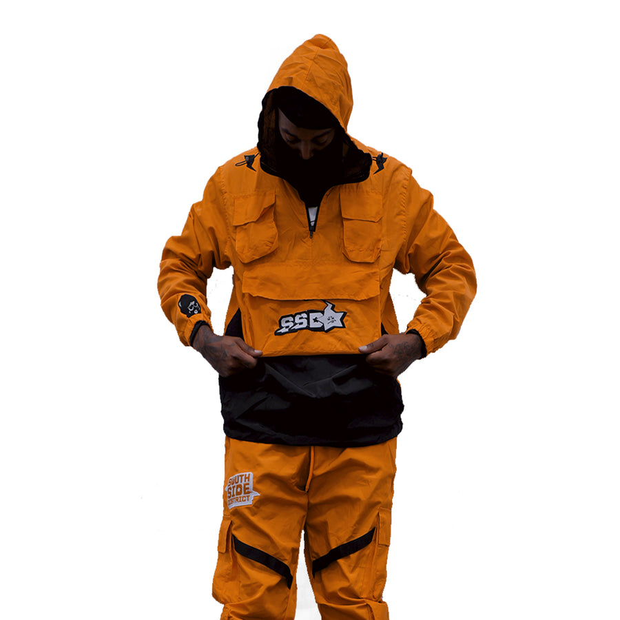 Octane Orange Windbreaker Set (Unisex)