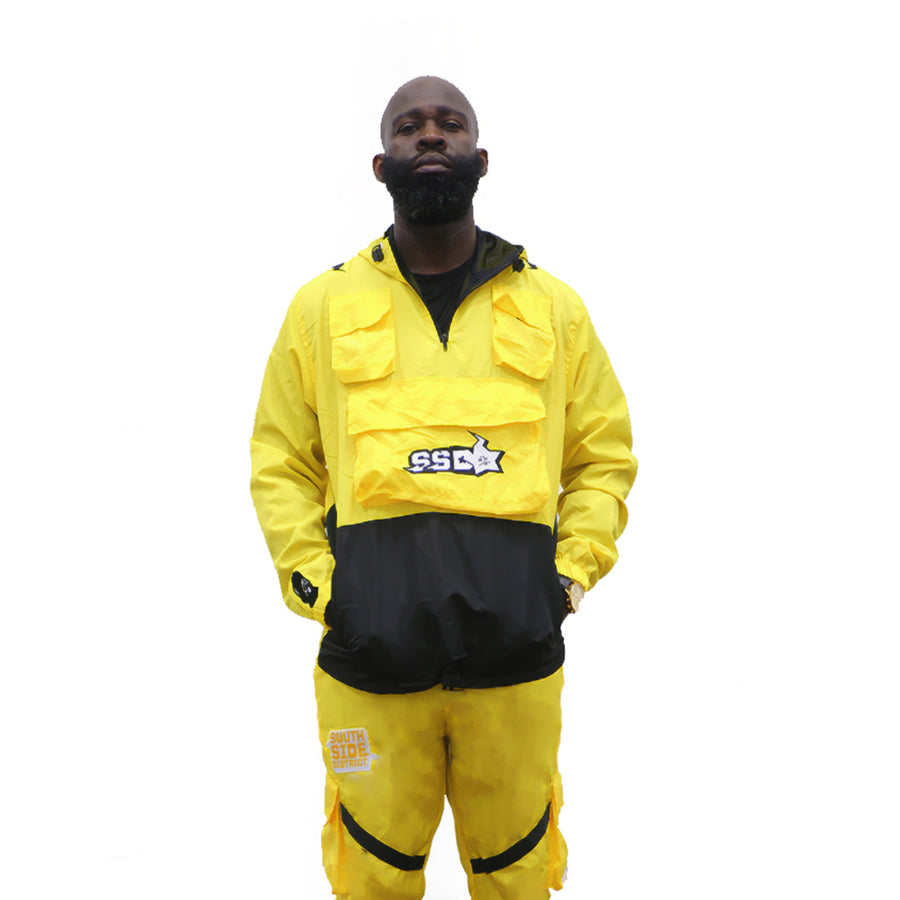 Electric Yellow Windbreaker Set (Unisex)