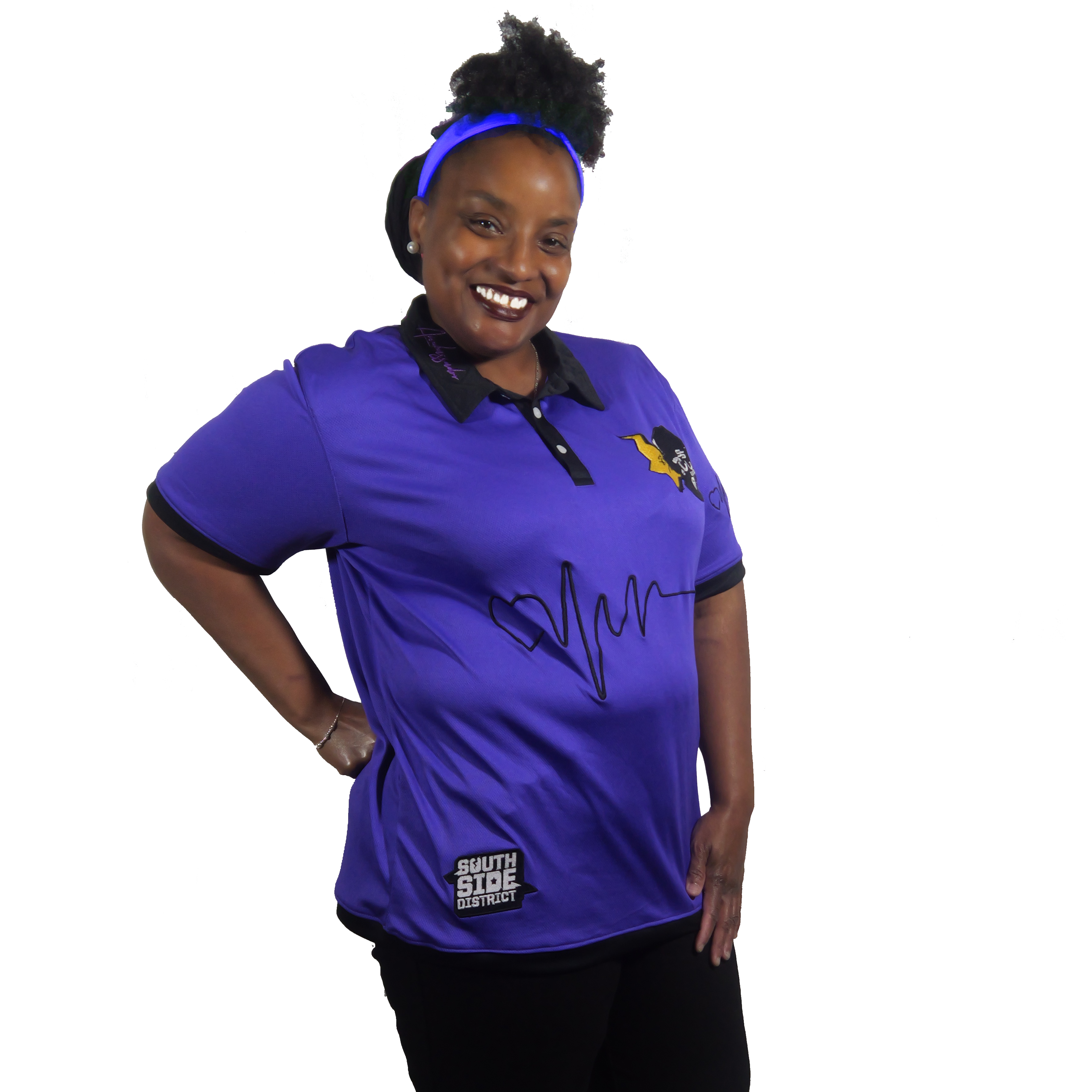 PURPLE/BLACK Ambassador Polo – Southside District Clothing