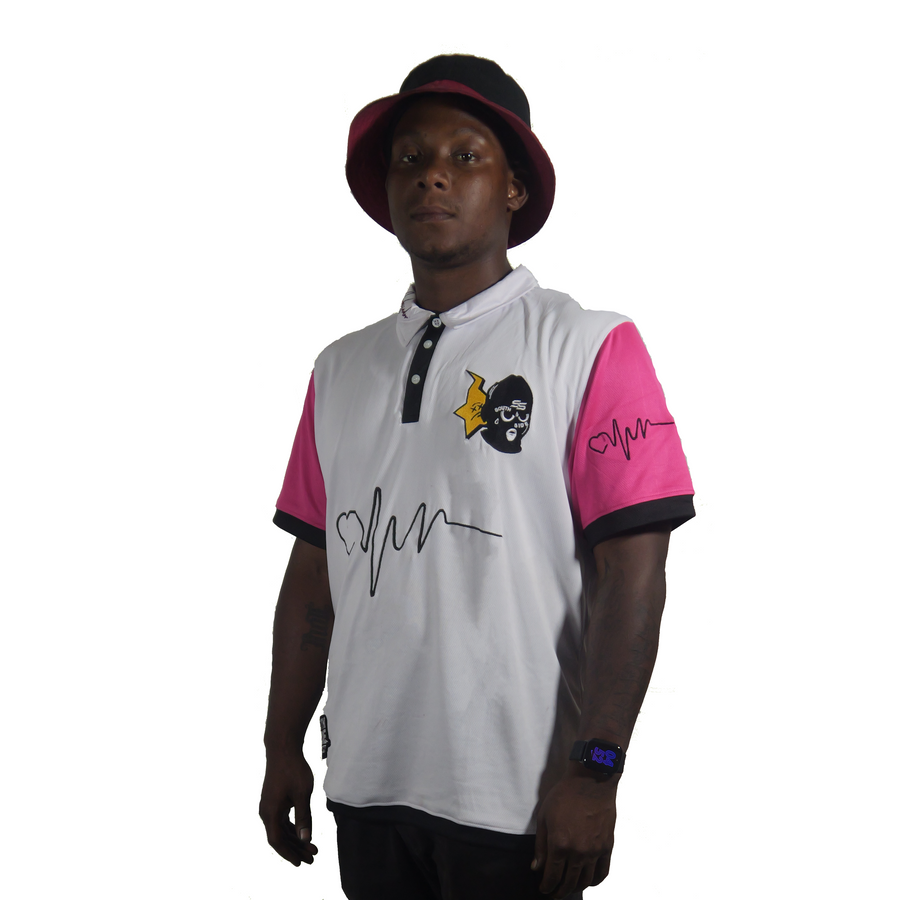 WHITE/PINK Ambassador Polo