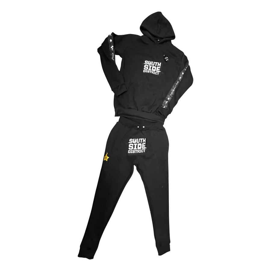 Obsidian Black Jogging Suit (Unisex)