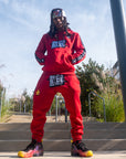 Crimson Red Jogging Suit (Unisex)